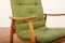 Armchair Ronco in Solid Wood frame & Green Fabric Cover by Jacob Müller for Wohnhilfe, 1950s, Image 7