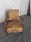 Vintage Gold Armchair, 1940s, Image 4