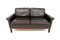 2-Seater Scandinavian Leather Sofa, Sweden, 1950s, Image 1