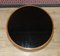 Table d'Appoint Vintage en Bois et Verre Noir 2