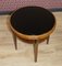 Table d'Appoint Vintage en Bois et Verre Noir 4