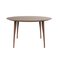Lewes Round 130 Walnut Dining Table by Sjoerd Vroonland for Revised, Image 1