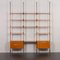 Mid-Century Italian Floor to Celling Room Divider Bookcase in the style of Franco Albini, 1960s 1