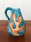 Italian Hand-Decorated Glazed Polychrome Terracotta Vases from La Vietrese, Set of 3 10
