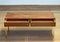 Schlankes Modell Club 60 Sideboard aus Nussholz mit Messing von Nybro Sweden, 1960er 2