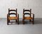 Oak Armchairs by Charles Dudouyt, 1940s, Set of 2 1