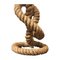 Vintage Desktop Lamp with Rope Structure, Image 3