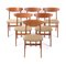 Sedia da pranzo nr. 210 vintage di Farstrup Furniture, anni '50, set di 6, Immagine 6