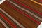 Tapis Kilim Vintage en Laine, Turquie 5