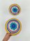 Vintage Italian Ceramic Plates by DeSimone, 1960s, Set of 2 3