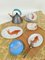Piatti da pesce vintage in porcellana bavarese con decori giapponesi, anni '60, set di 7, Immagine 16