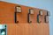 Scandinavian Wall-Mounted Teak Coat Rack, 1960s 4