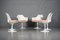 Tulip Chairs in Hermès Upholstery by Eero Saarinen for Knoll International, 1970, Set of 6 2