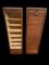 Oak Notary Curtain Binders, 1920s, Set of 2, Image 4