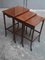 Vintage Nesting Tables in Mahogany, Set of 3 8