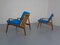 Sofá y sillones de teca de Hartmut Lohmeyer para Wilkhahn, años 60. Juego de 3, Imagen 6