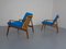 Teak Sofa and Lounge Chairs by Hartmut Lohmeyer for Wilkhahn, 1960s, Set of 3 6