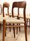 Model 75 Dining Chairs in Teak by Niels O. Møller, 1950s, Set of 6, Image 12
