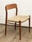 Model 75 Dining Chairs in Teak by Niels O. Møller, 1950s, Set of 6 4