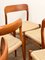 Model 75 Dining Chairs in Teak by Niels O. Møller for J.L. Møllers Møbelfabrik, 1950s, Set of 10, Image 3