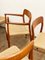 Sedie nr. 56 e 75 D Mid-Century in teak di Niels O. Møller per JL Møllers Møbelfabrik, Danimarca, 1950, set di 8, Immagine 11