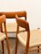 Mid-Century Danish Model 56 and 75 D Chairs in Teak by Niels O. Møller for J.L. Møllers Møbelfabrik, 1950, Set of 8, Image 17