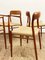 Mid-Century Danish Model 56 and 75 D Chairs in Teak by Niels O. Møller for J.L. Møllers Møbelfabrik, 1950, Set of 8, Image 14