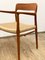 Mid-Century Danish Model 56 and 75 D Chairs in Teak by Niels O. Møller for J.L. Møllers Møbelfabrik, 1950, Set of 8, Image 6