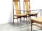 Mid-Century Oak High Back Dining Chairs, 1960s, Set of 4 8