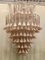 Mazzega Murano Chandelier in Light Pink, 2000, Image 1