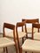 Sedie da pranzo nr. 77 Mid-Century in teak di Niels O. Møller per JL Møllers Møbelfabrik, Danimarca, 1950, set di 6, Immagine 8