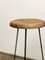 Bar Stool with Steel Frame and Walnut Seat 11