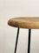 Bar Stool with Steel Frame and Walnut Seat 12