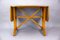 Drop-Leaf Library Table in Indian Laurel by David Joel, 1950s 3