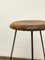 Bar Stool with Steel Frame and Walnut Seat 8