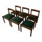 Carimate Dining Chair in Green Velvet and Beech by Vico Magistretti for Cassina, 1963, Set of 10 3