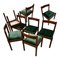 Carimate Dining Chair in Green Velvet and Beech by Vico Magistretti for Cassina, 1963, Set of 10 2