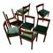 Carimate Dining Chair in Green Velvet and Beech by Vico Magistretti for Cassina, 1963, Set of 10, Image 2