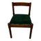 Carimate Dining Chair in Green Velvet and Beech by Vico Magistretti for Cassina, 1963, Set of 10 9