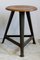 Industrial Beech & Iron Workshop Stools from ROWAC, Set of 2 3