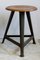 Industrial Beech & Iron Workshop Stools from ROWAC, Set of 2, Immagine 3