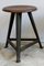 Industrial Beech & Iron Workshop Stools from ROWAC, Set of 2, Immagine 4