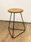 Tabouret de Bar avec Structure en Acier et Assise en Chêne 6