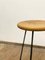 Bar Stool with Steel Frame and Oak Seat 13