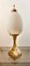 Lámpara de mesa de latón con vidrio ovalado, Imagen 13