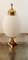Tischlampe aus Messing mit ovalem Glas 9