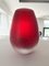 Rote Bullying Vase von Gianni Vigna für Venini 3