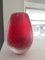 Rote Bullying Vase von Gianni Vigna für Venini 2