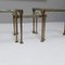 Forged Bronze Tables Made of Melted Glass in the Style of Lothar Klute, 1980s, Set of 3, Set of 3, Image 10