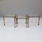 Tische aus Geschmiedeter Bronze aus geschmolzenem Glas im Stil von Lothar Klute, 1980er, 3er Set, 3er Set 8